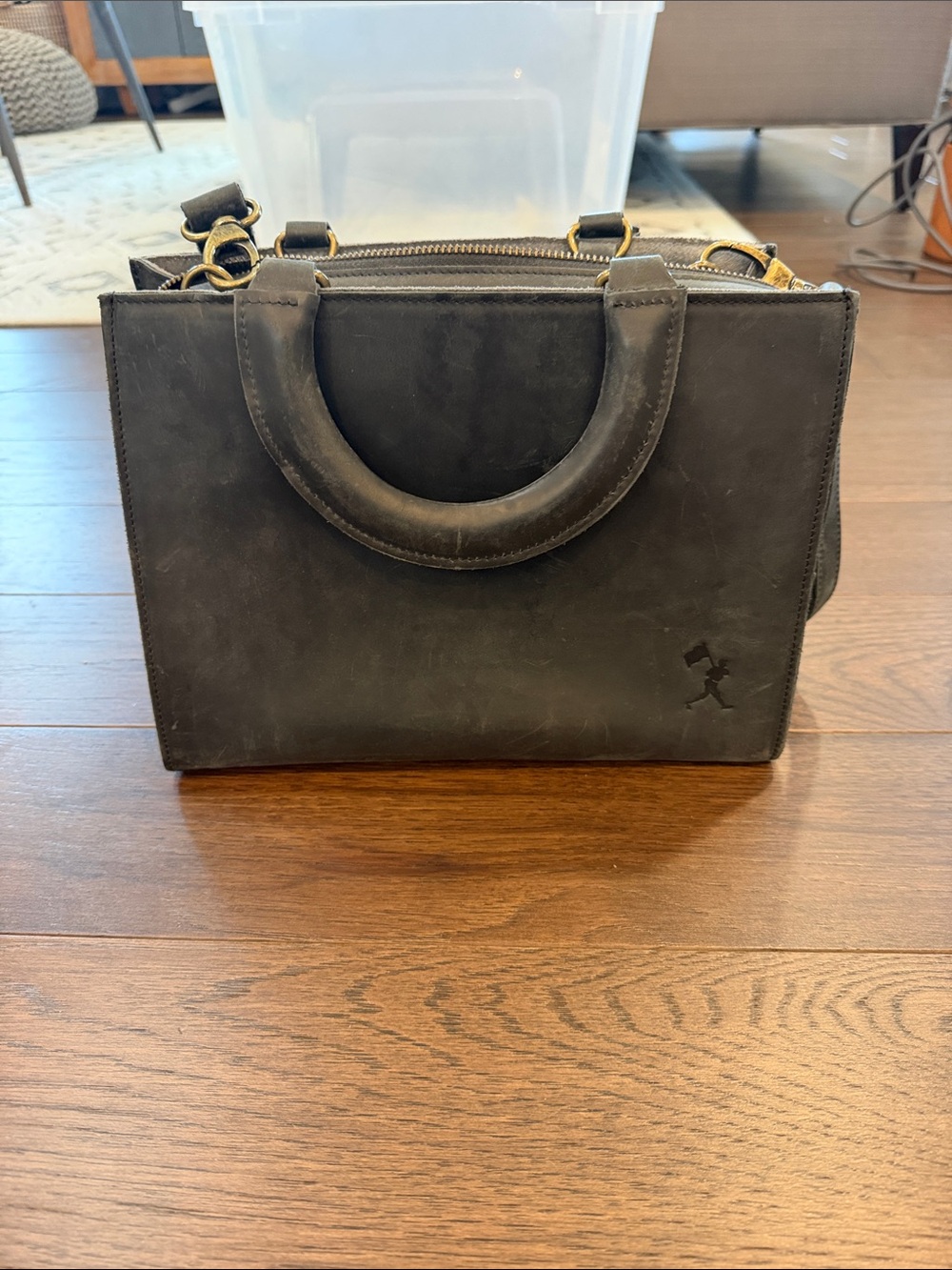 Baseballism Glove Black Leather Purse Shoulder Bag - C76-062